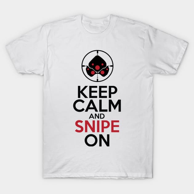 Keep Calm and Snipe On T-Shirt by WinterWolfDesign